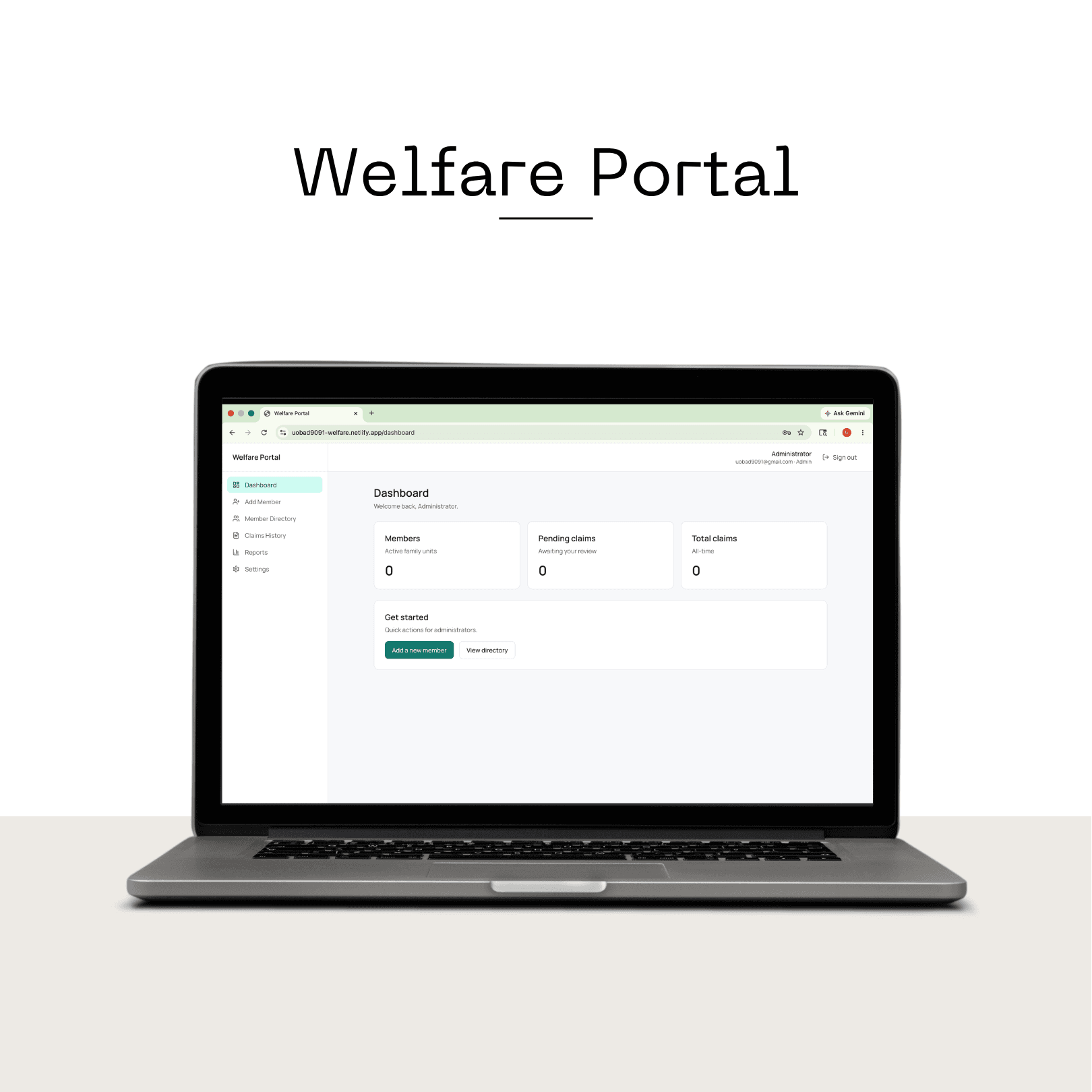 Welfare Benefits Portal