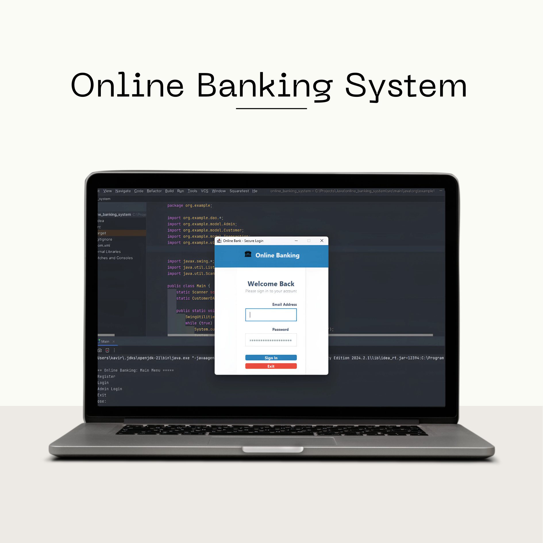Online Banking System (Java)